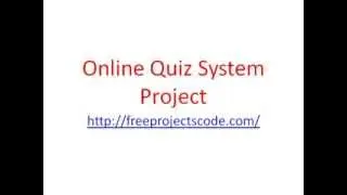 Online Quiz System Project