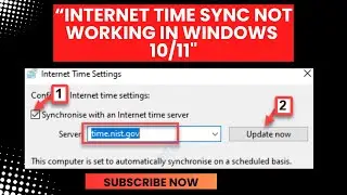 Fix Internet Time Sync Not Working in Windows 10/11