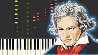 Moonlight Sonata - 3rd Movement - Beethoven [Piano Tutorial] (Synthesia)