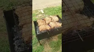 Жарим стейки🤤🤤🤤 #shorts#стейки#мясо#мангал#костёр#природа#еда#шашлык#вкусно