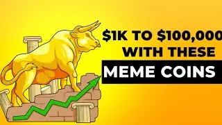 Top Meme Coins To Turn Your $1K Investment into $100,000 #Pepe #Grok #Bonk #doge