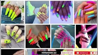 Unhas Neon Decoradas - 437 Ideias Sensacionais Para Destacar as Unhas