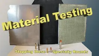 Testing common Materials that can stop bullets