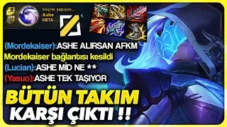 MONTAJLI VİDEO !! ASHE MİD !! BANA GÜVENMEDİ OYUNDAN ÇIKTI !! EFSANE 4V5 !! | Ogün Demirci