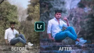 New photo editing tutorial in mobile | Dark black & blue tone | Lightroom color grading video