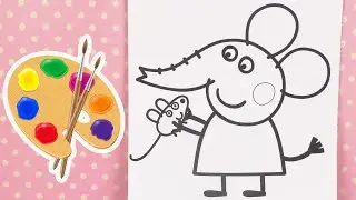 Activité de Peinture pour Enfants Emily Eléphant