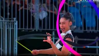 MEDALHA DE OURO!!🏅🇧🇷 GINÁSTICA RÍTMICA BRASIL | BARBARA DOMINGOS (FITA) JOGOS PAN-AMERICANOS 2023