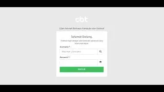Aplikasi CBT V6 Peserta Web | Cara Pengunaannya | PC