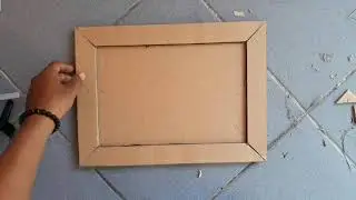How to make a photo frame from used cardboard | Aesthetic photo frames