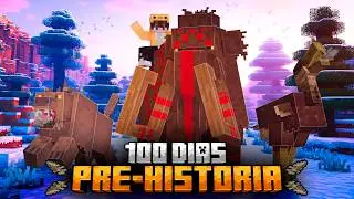SOBREVIVENDO 100 DIAS NA PRÉ-HISTÓRIA NO MINECRAFT (10.000 A.C)