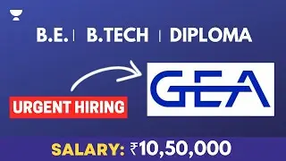GEA Multiple Vacancies | Salary Upto ₹10.5 LPA | Permanent Job | Job Alerts