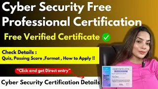 Cyber Security Free Certificate | Cybersecurity Free Professional Certification