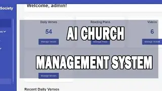 AI Church Management System with PHP, MySQL & AI Agent | Smart Church Administration 2025