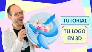 Crea tu LOGO en 3d fácil 😍 Cómo pintar un cuadro con tu logotipo
