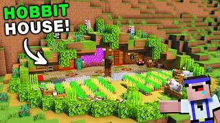⛏️ Minecraft : How to Build a HOBBIT House 🏡 [ Build Tutorial for Survival ]