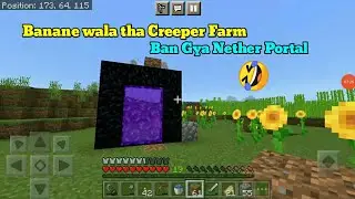 Banane Wala Tha Creeper Farm Ban Gya Nether Portal 😂 | Survival Series #7