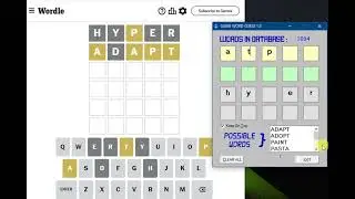Possibility of Playing Wordle Game Easy with Software - First Idea Knowledge Base content Video