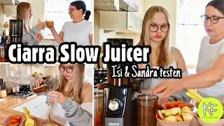 OUR FAVORITE JUICER for HEALTHY ROUTINES 🍇🍎 Delicious! 😋 KLEINE FAMILIENWELT & Ciarra Slow Juicer