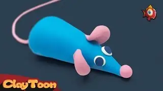 Mouse - Polymer clay tutorial |  فأر - تشكيل صلصال للأطفال
