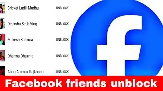 How to facebook blocking friends unblock