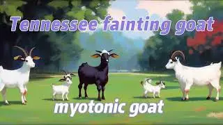 myotonic goat or Tennessee fainting goat fanny