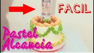 pastel alcancia - pastel de billetes sin cajitas y dispositivos-super facil-andrea h cat
