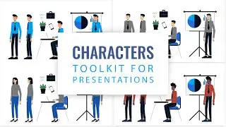 Giveaway Characters Toolkit PowerPoint Template