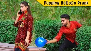 Popping Balloon Prank On Cute Girls 