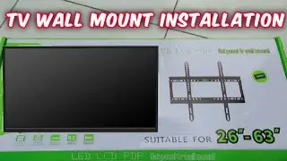 How To Install LED LCD PDP TV Wall Mount Bracket 26