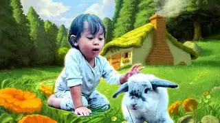 Yuk Kasih Makan Kelinci Lucu dan Bermain bersama Kelinci!!! Balita Mengenal Hewan