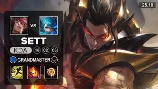 Sett vs Gwen Top - EUW Grandmaster - Patch 25.19 Season 15