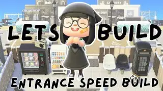 Black and White Kidcore Entrance Speed Build | Animal Crossing New Horizons