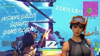 INSANE 21 KILL SOLO SQUAD GAMEPLAY FORTNITE BATTLE ROYALE - Snorkel Ops too good? Top Console Player