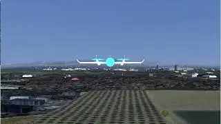Hybrid drone visual flight simulation on FlightGear