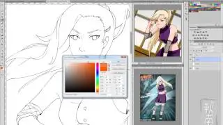 Рисование в стиле аниме в Photoshop CS6 часть 3 (наброски теней)