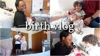 BIRTH VLOG PT2| Blaise meeting Onyx, Breastfeeding Woes, Newborn Pictures, & Going Home!