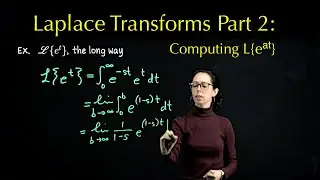Laplace Transforms 2: The Laplace transform of exponential functions e^(at)