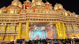 Durga Puja Special 🙏//Ravan dahan 2024🔥 in Raipur #durgapuja2024 #pandal #ram #sita #ravan #dahan