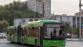 Тюмень.Поездка в автобусе МАЗ-205.069,гос.АА 938 72,марш.121 (21.08.2020)