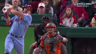 Kyle Schwarber leadoff Home Run: 11/3/2022 (World Series Game 5)