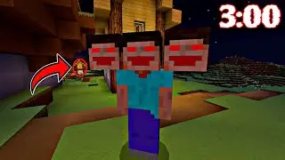 TUVE de FRENTE a ESTA ENTIDAD a las 3:00 AM en MINECRAFT
