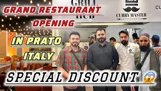 Grand Restaurant Opening in Prato, Italy | Curry Master | Special Discount!