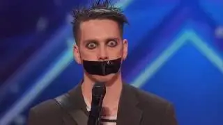 KOZE - Tape Face  Strange Act Leaves the Audience Speechless - America's Got Talent 2016 Auditions
