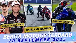 Bagnaia and Martin are advised to swap positions. Aprilia's target is to beat Marquez. Rins likes...