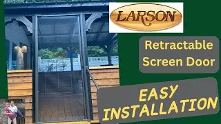 Larson Brisa Retractable Screen Door Complete Install How To #how #diy #howto