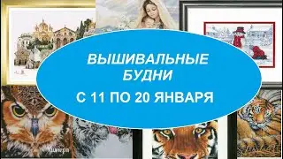 ВЫШИВАЛЬНЫЕ БУДНИ С 11 ПО 20 ЯНВАРЯ 2022 ГОДА. ВЫШИВКА КРЕСТОМ. МНОГО ПРОЦЕССОВ.