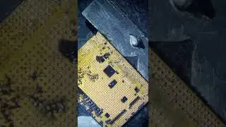 How To Clean A15 iPhone 13 CPU with soldering iron #shorts