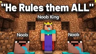 Minecraft but I Meet the NOOB King