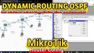 cara konfigurasi routing ospf,ospf multiple area,dynamic routing ospf,ospf mikrotik