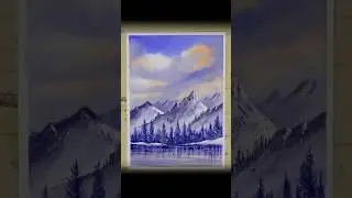 Speed Painting. A Watercolour Alpine Scene